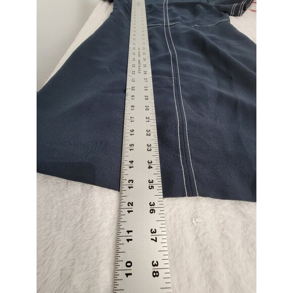 Banana Republic Navy Blue Short Sleeve Dress With Contrast Stitching Size 4 New - Picture 8 of 8